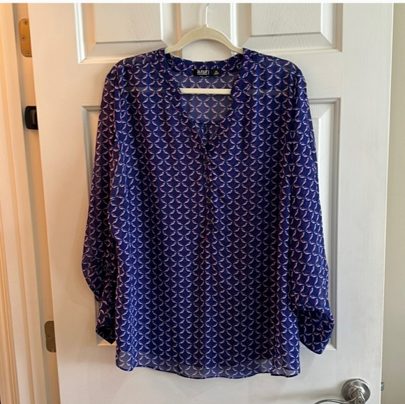 ⚠️Clearance, a.n.a                   Sheer Long Sleeve Blouse, 2X - Picture 1 of 7